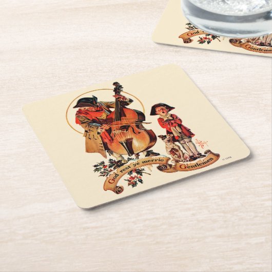 Erholung Ye Merrie Gentlemen Rechteckiger Pappuntersetzer (angewinkelt)