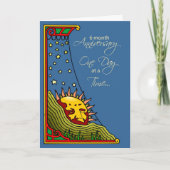 Erholung zum 6. Jahrestag Karte (Vorderseite)