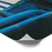 Erholungen von Schiffskörpern am Anker | Choshi Poster (Ecke)