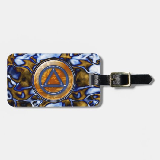 Erholungs-Nüchternheit nüchtern Gepäckanhänger (Vorderseite horizontal)