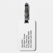 Erholungs-Nüchternheit nüchtern Gepäckanhänger (Rückseite vertikal)