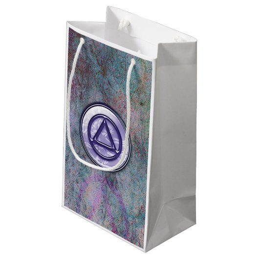 Erholungs-Nüchternheits-nüchterne Geschenk-Tasche Kleine Geschenktüte (Rückseite Schrägansicht)