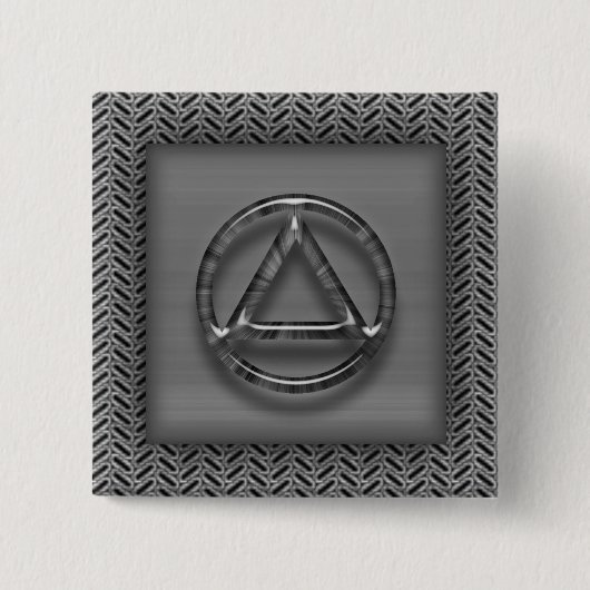 Erholungs-Nüchternheits-nüchternes Knopf-Button Button (Vorderseite)