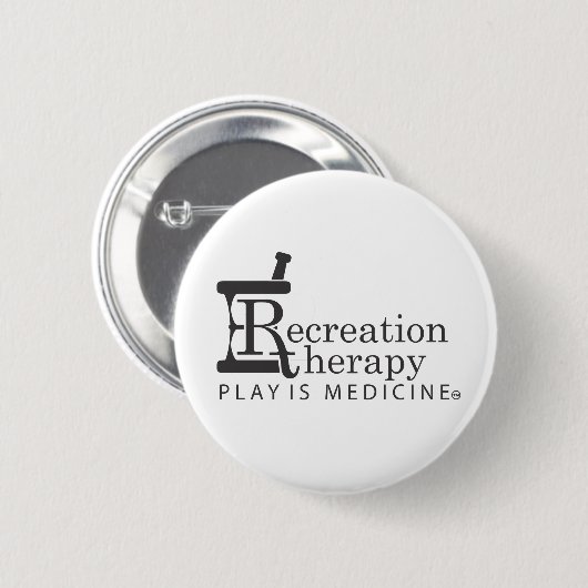 Erholungs-Therapie-Knopf Button (Vorne & Hinten)