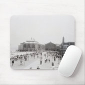 Erholungsorttouristen auf Esplanade Mousepad (Mit Mouse)