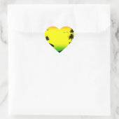 Erholungsrasta Herz-Aufkleber (Tasche)