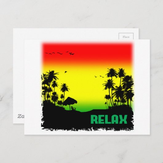 Erholungsrasta Postkarte (Vorne/Hinten)