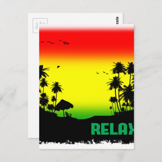 Erholungsrasta Postkarte (Vorne/Hinten)