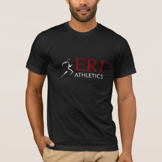 ERI Leichtathletik - schwarze kurze Hülse T-Shirt