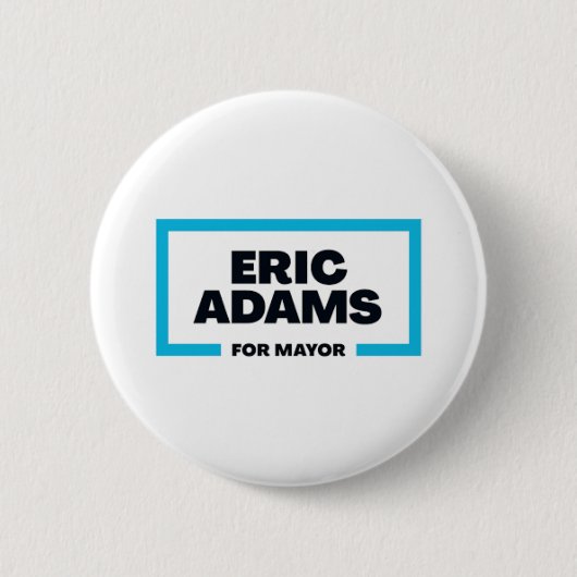 Eric Adams für den Bürgermeister von New York Button (Vorderseite)