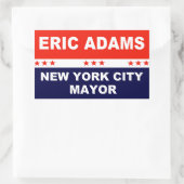 Eric Adams New York City Mayor Rechteckiger Aufkleber (Tasche)