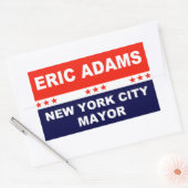 Eric Adams New York City Mayor Rechteckiger Aufkleber (Umschlag)