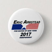 Eric Armstead für NYC Bürgermeister 2017 Button (Vorderseite)