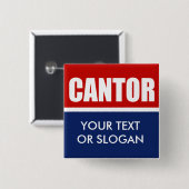 ERIC CANTOR 2012 BUTTON (Vorne & Hinten)