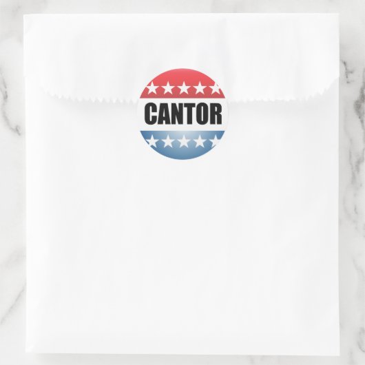ERIC CANTOR RUNDER AUFKLEBER (Tasche)