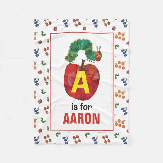 Eric Carle | A is For Apple Fleecedecke (Vorderseite)