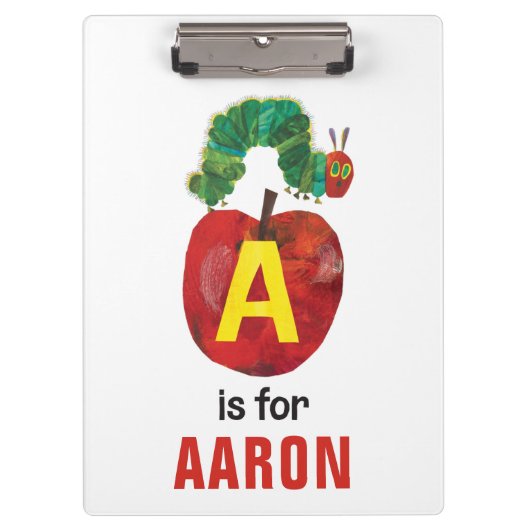 Eric Carle | A is For Apple Klemmbrett (Vorderseite)