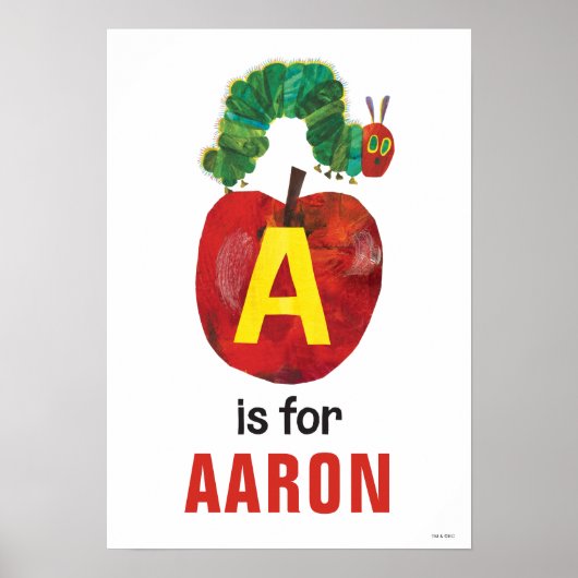 Eric Carle | A is For Apple Poster (Vorne)