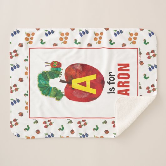 Eric Carle | A is For Apple Sherpadecke (Vorderseite (Horizontal))