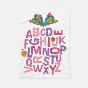 Eric Carle   Alphabet Butterfly Pattern Fleecedecke