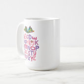 Eric Carle | Alphabet Butterfly Pattern Kaffeetasse (Vorderseite Links)