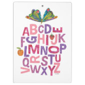 Eric Carle | Alphabet Butterfly Pattern Klemmbrett (Rückseite)