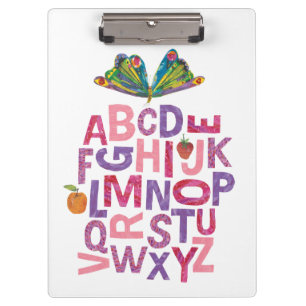 Eric Carle   Alphabet Butterfly Pattern Klemmbrett
