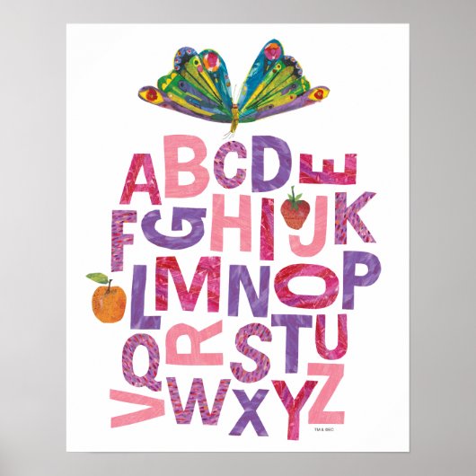 Eric Carle | Alphabet Butterfly Pattern Poster (Vorne)