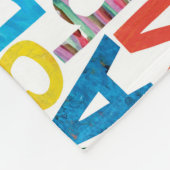 Eric Carle | Alphabet Muster Buchstaben Fleecedecke (Ecke)