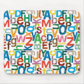 Eric Carle | Alphabet Muster Buchstaben Mousepad (Vorne)