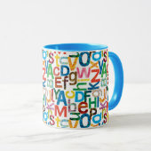 Eric Carle | Alphabet Muster Buchstaben Tasse (VorderseiteRechts)