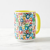 Eric Carle | Alphabet Muster Buchstaben Tasse (VorderseiteRechts)