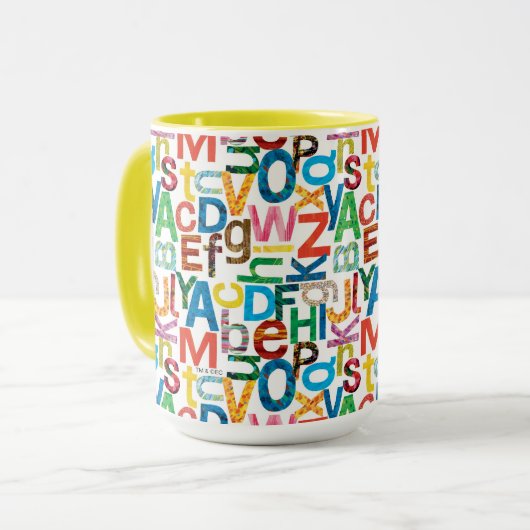 Eric Carle | Alphabet Muster Buchstaben Tasse (Vorderseite Links)