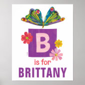 Eric Carle | B für Schmetterling Poster (Vorne)