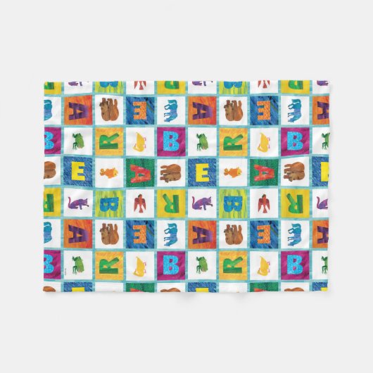 Eric Carle | B ist für Bear Fleecedecke (Vorderseite (Horizontal))
