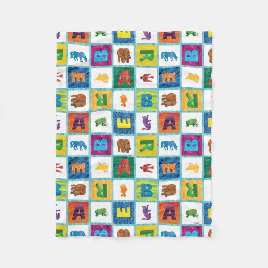 Eric Carle | B ist für Bear Fleecedecke (Vorderseite)