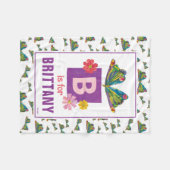 Eric Carle | B ist für Butterfly Fleecedecke (Vorderseite (Horizontal))