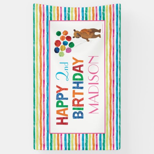 Eric Carle | Beary Rainbow Birthday Banner (Vertikal)