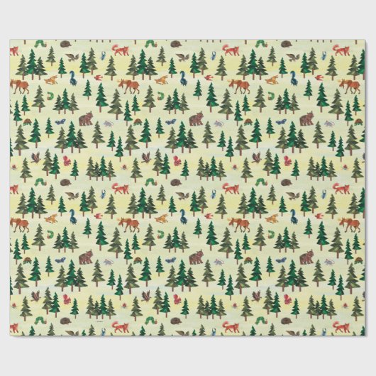 Eric Carle | Bereit für das Muster "Forest Fun" Geschenkpapier (Flach)