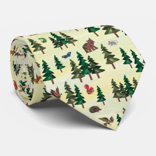 Eric Carle | Bereit für das Muster "Forest Fun" Krawatte (Gerollt)