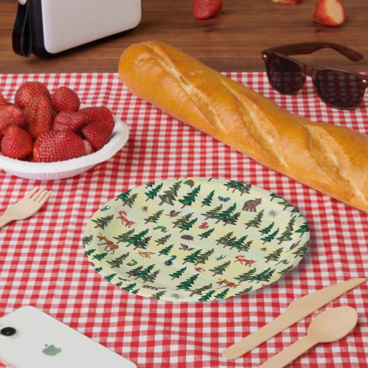 Eric Carle | Bereit für das Muster "Forest Fun" Pappteller (Picknick)
