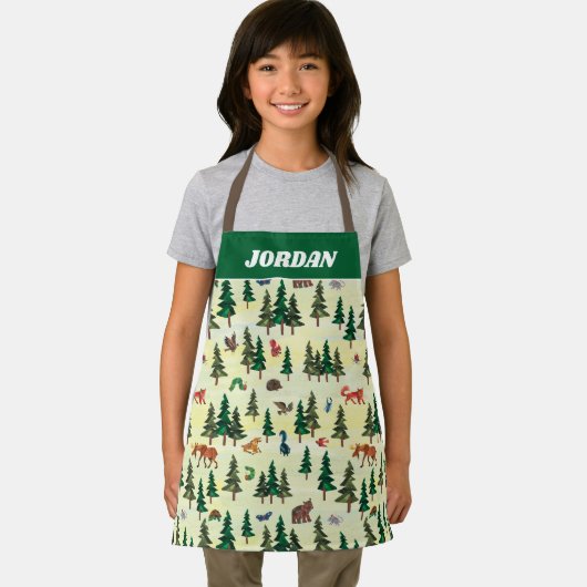 Eric Carle | Bereit für das Muster "Forest Fun" Schürze (Insitu)