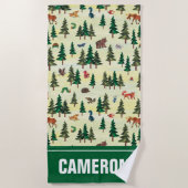 Eric Carle | Bereit für das Muster "Forest Fun" Strandtuch (Vorderseite)