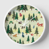 Eric Carle | Bereit für das Muster "Forest Fun" Uhr (Vorderseite)