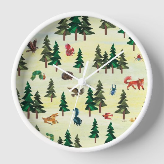 Eric Carle | Bereit für das Muster "Forest Fun" Uhr (Vorderseite)