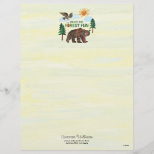 Eric Carle Bereit für Waldspass Briefbogen