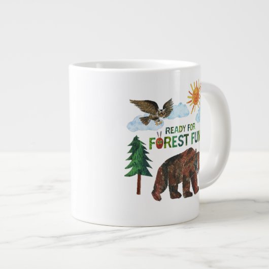 Eric Carle | Bereit für Waldspass Jumbo-Tasse (Vorderseite Rechts)