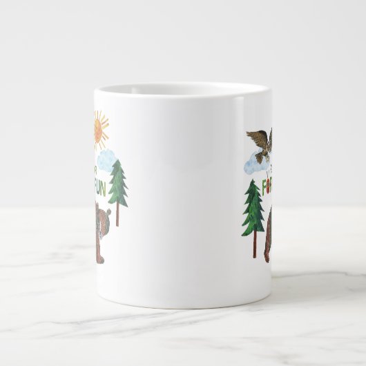 Eric Carle | Bereit für Waldspass Jumbo-Tasse (Vorderseite)