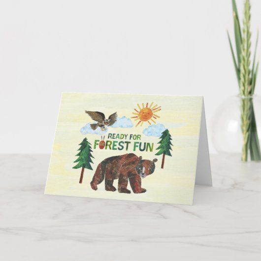 Eric Carle | Bereit für Waldspass Karte (Vorderseite)