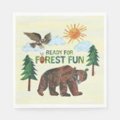 Eric Carle | Bereit für Waldspass Serviette (Vorderseite)